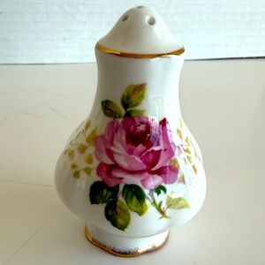 Vintage Royal Albert Fine Bone China Salt Shaker in “American Beauty” Pattern